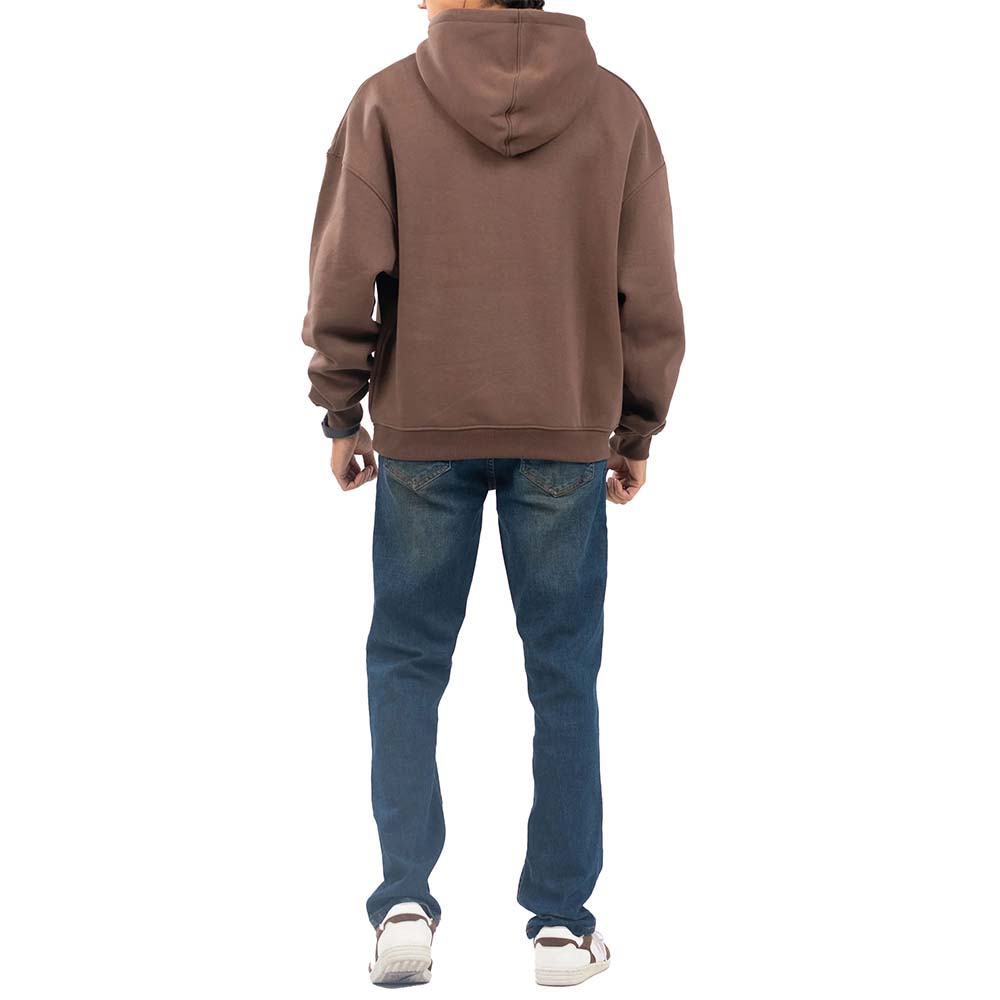 Single Color Pull Over Hoodie Men - Image 3