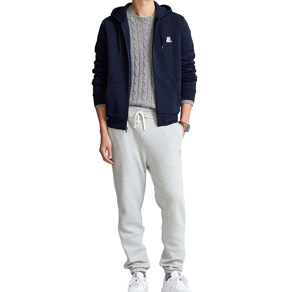 Single Color Zipper Hoodie Men