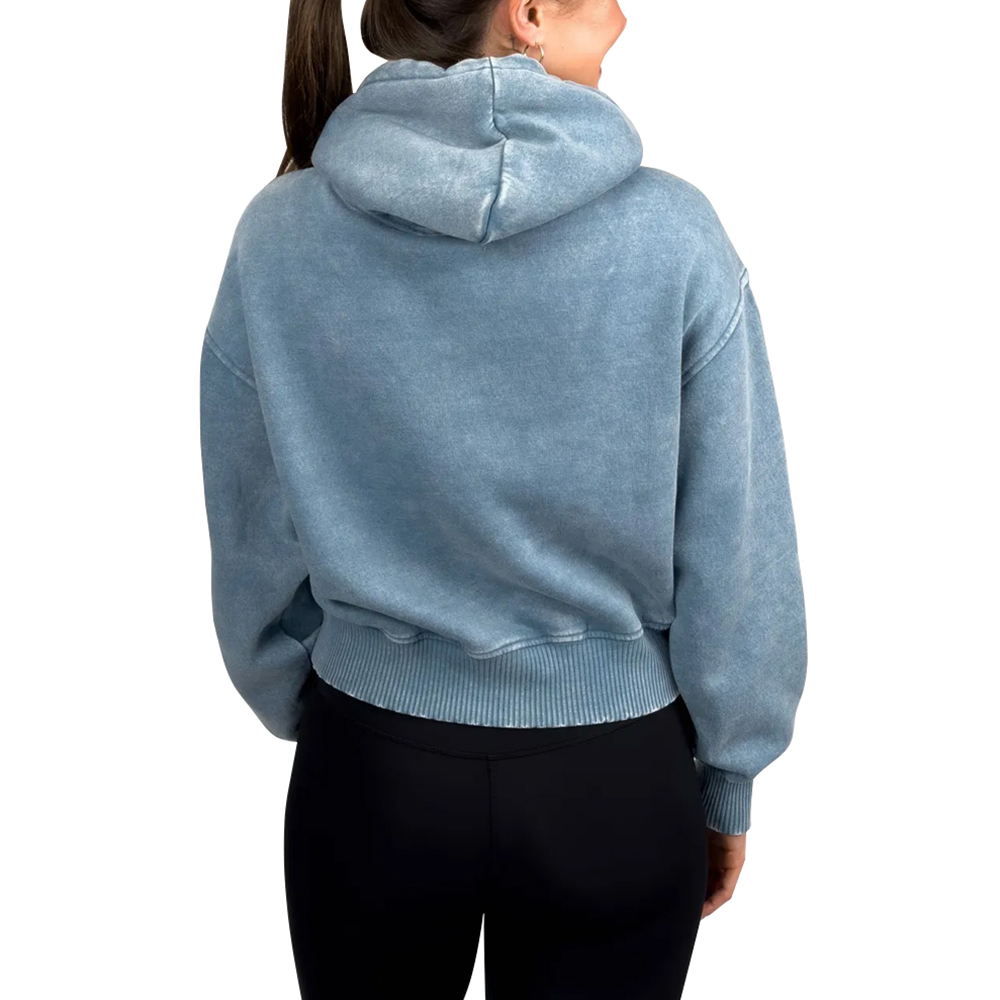 Acid Wash Pullover Hoodie Women - Image 5
