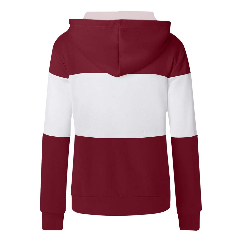 Blok Zipper Hoodie Women - Image 4