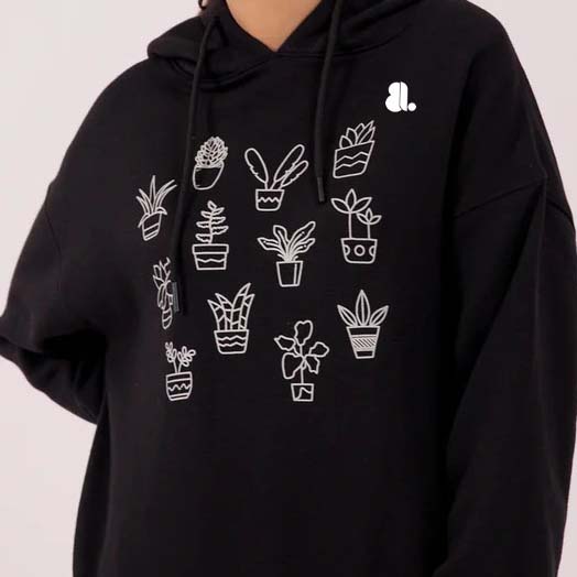 Printed Graphic Hoodie Women