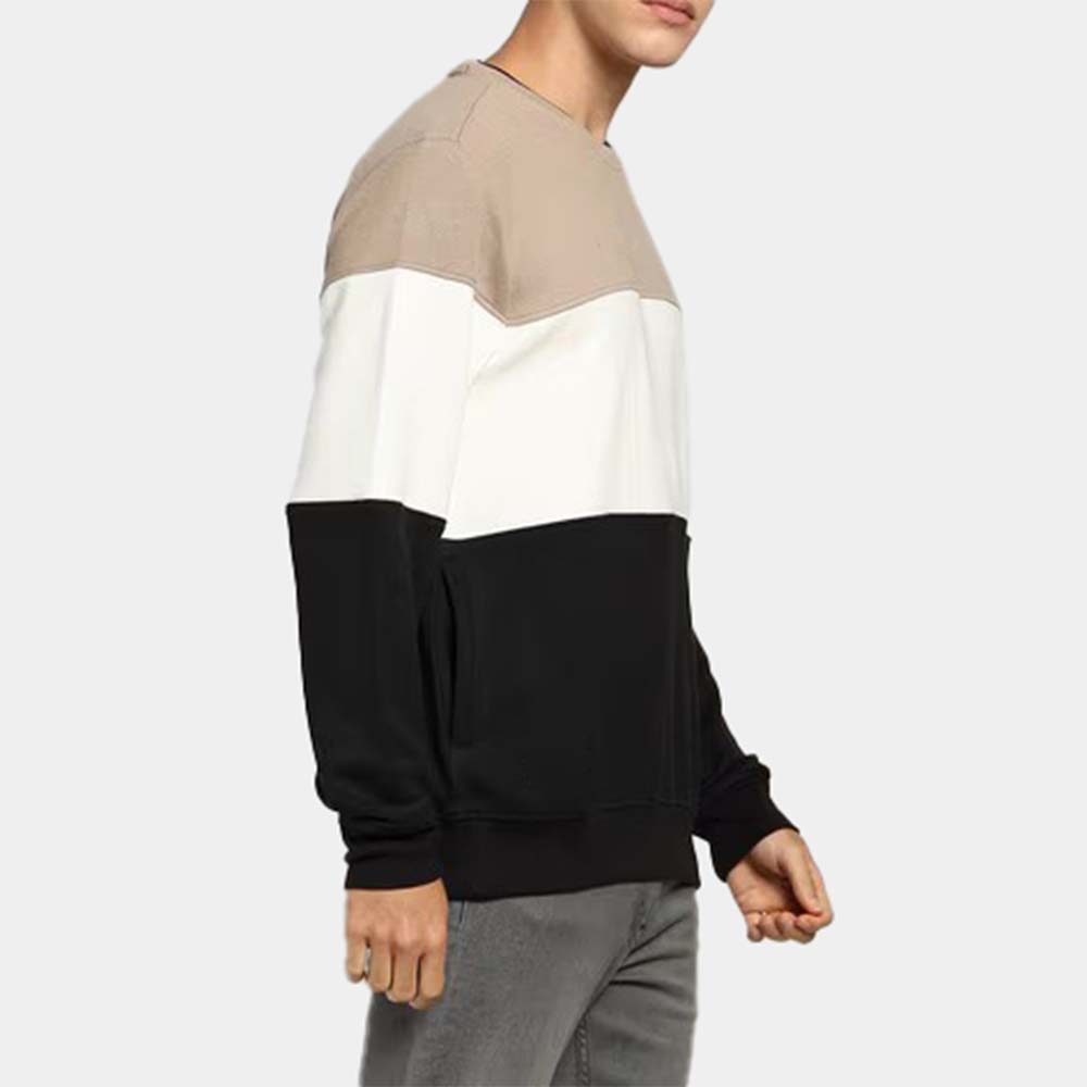 Men Block Sweat Shirt