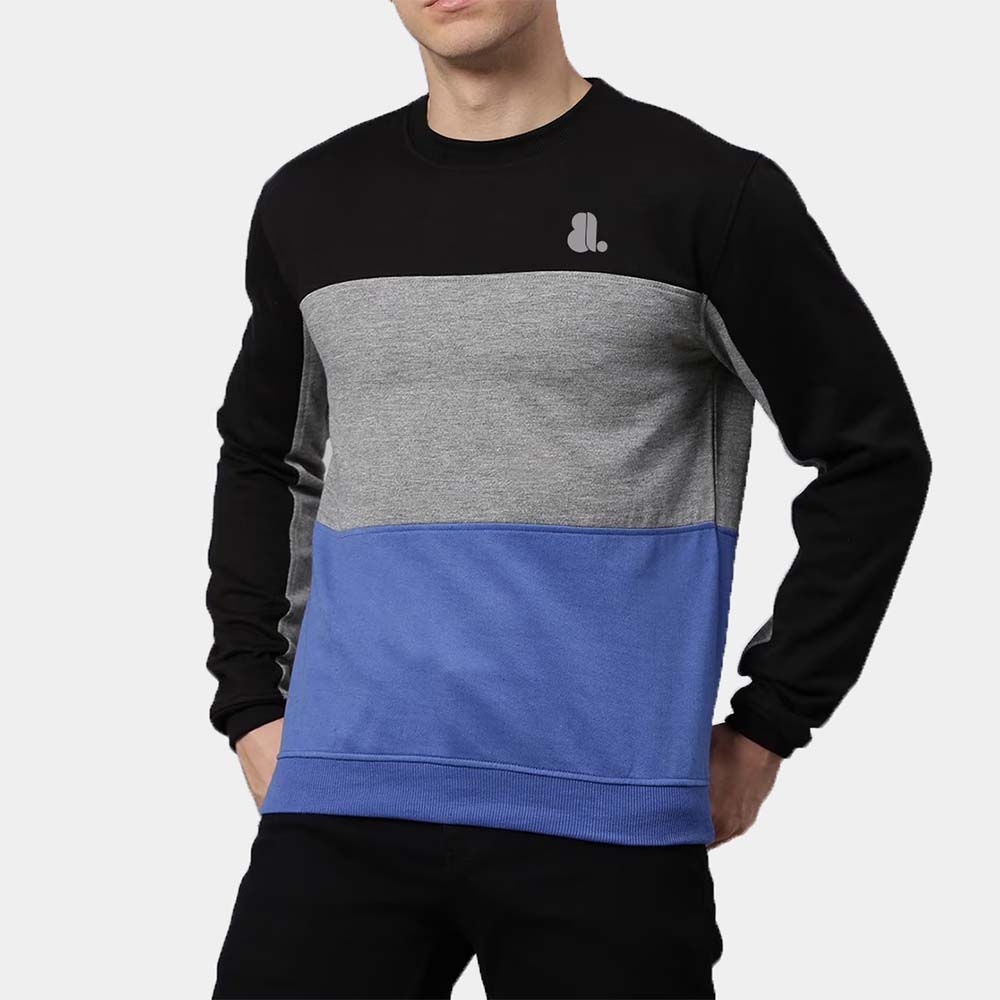 Men Block Sweat Shirt