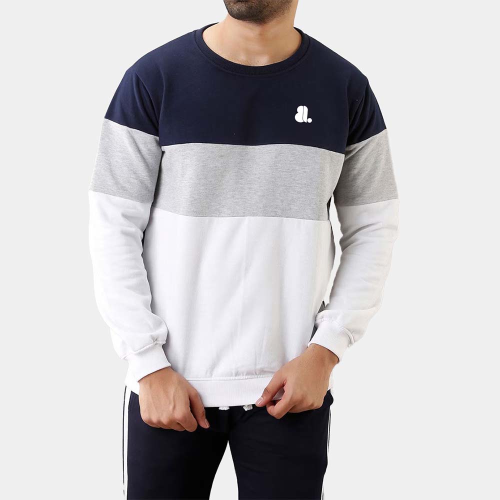 Men Block Sweat Shirt