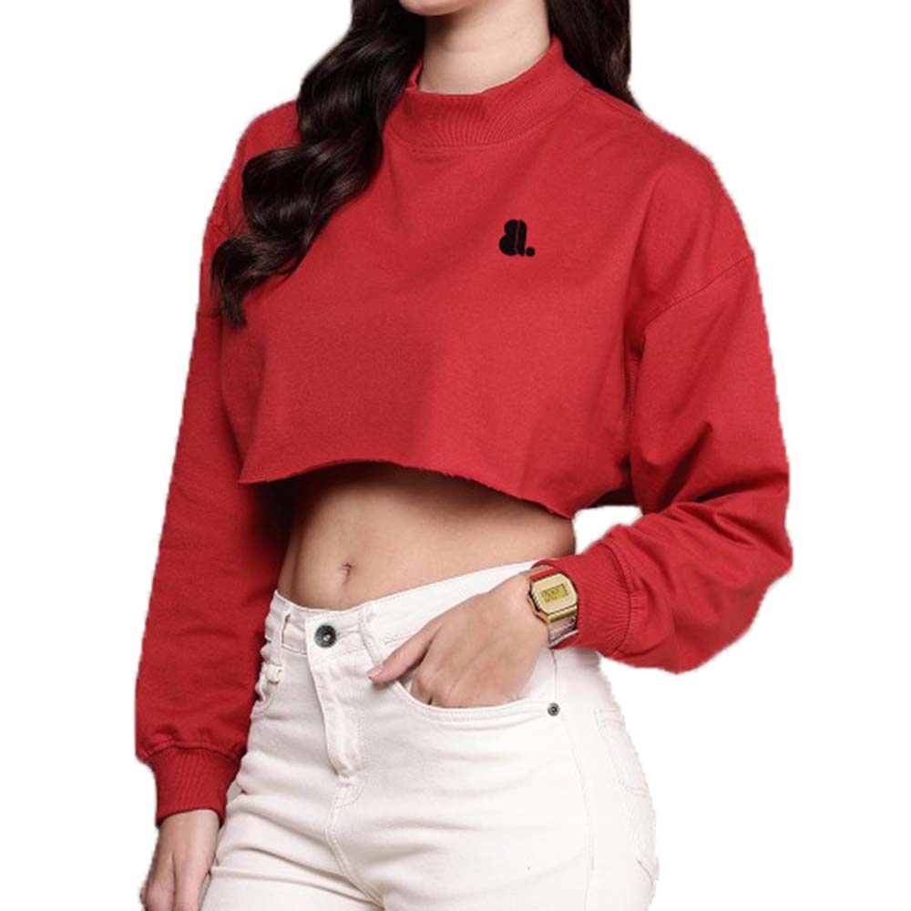 Women Crop Top Sweatshirt
