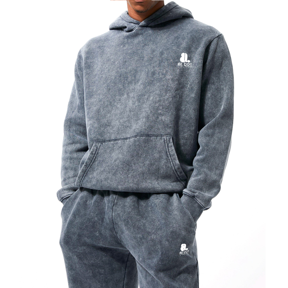 Acid Wash Pull Over Track Suit Men