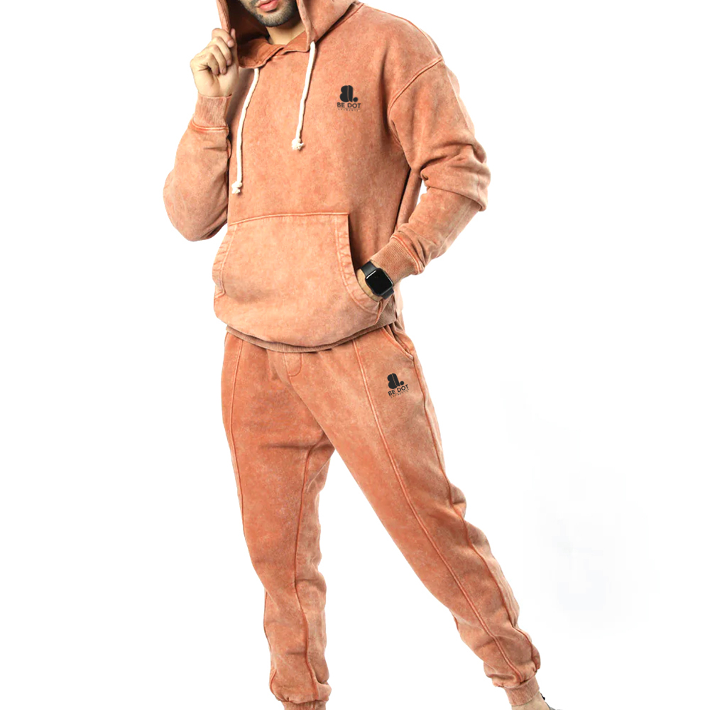 Acid Wash Pull Over Track Suit Men