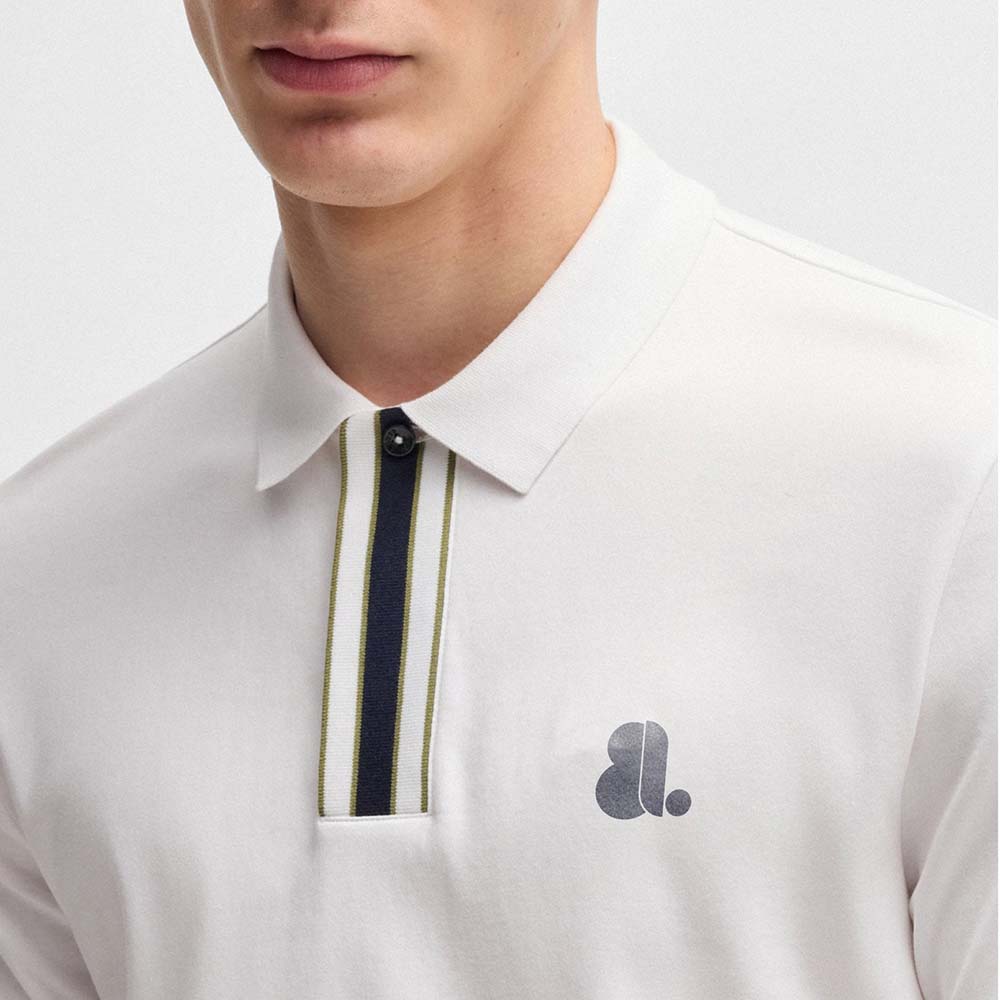 Short Sleeve Zipper Polo Men