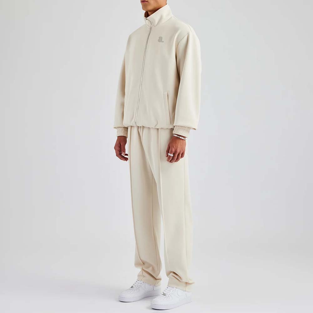 Single Color Zipper Track Suit Men