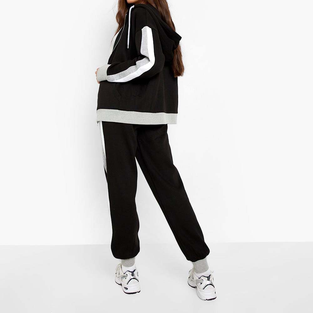Block Zipper Track Suit Women - Image 4