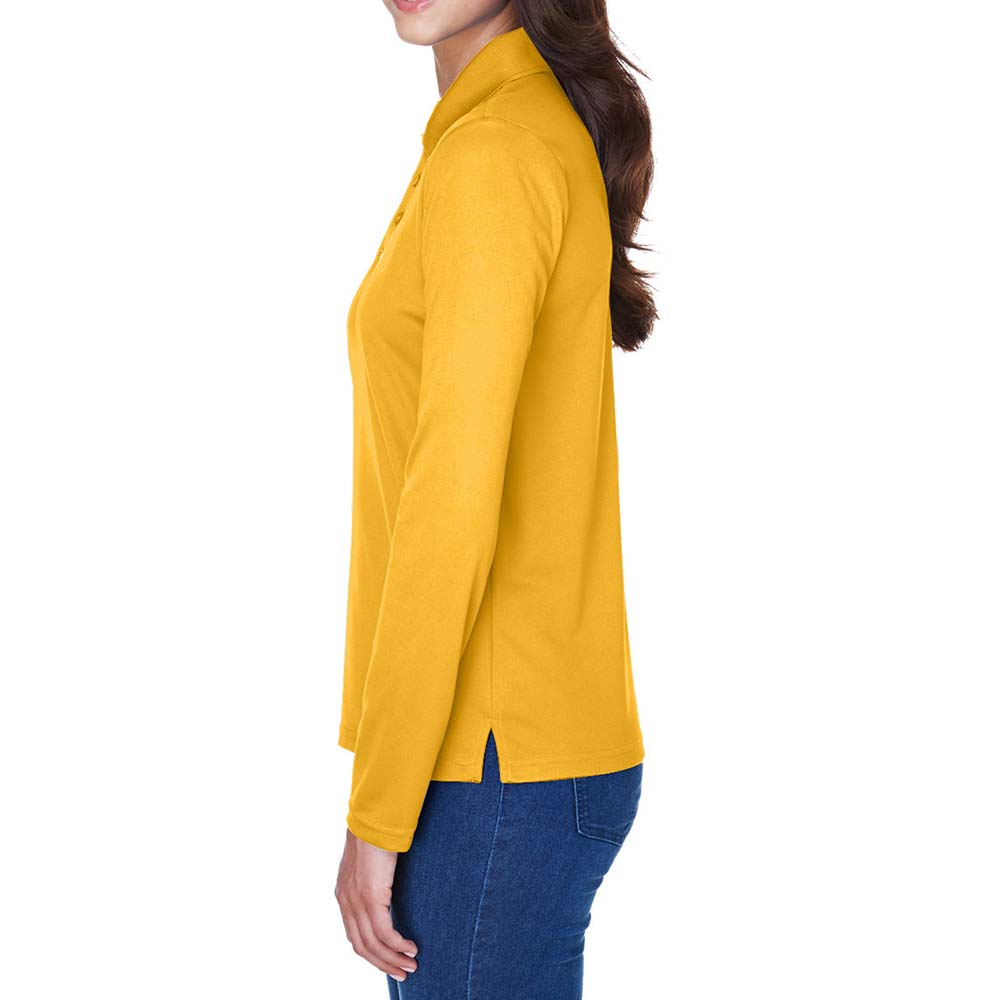 Women Long Placket Sleeve T-Shirt
