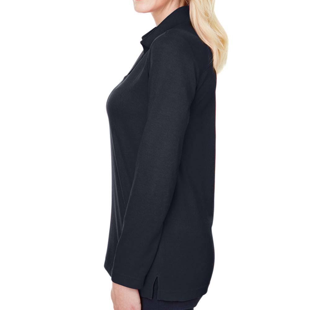 Women Long Placket Sleeve T-Shirt