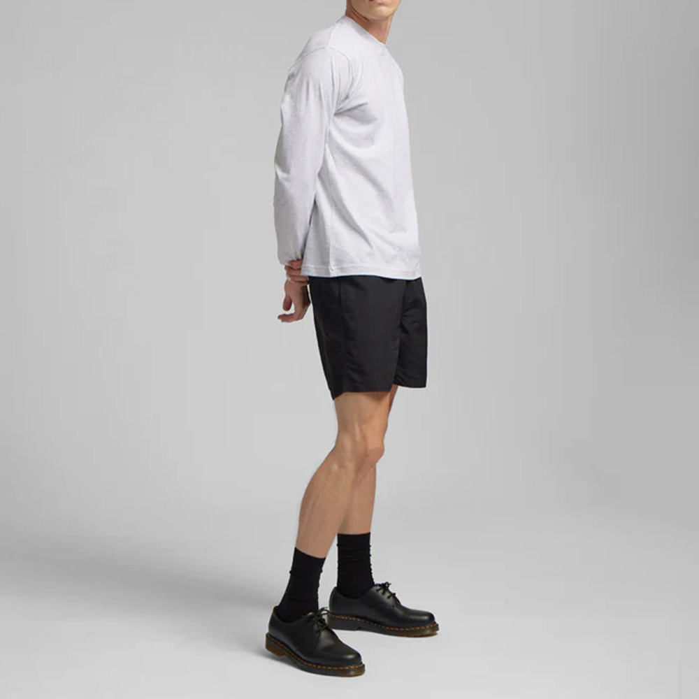 Men Solid Color Oversize Long Sleeve Tee - Image 5