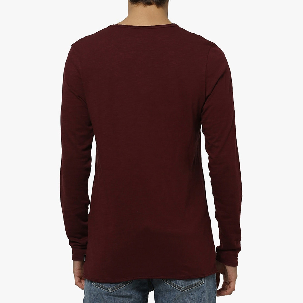Men Scoop Neck Long Sleeve Tee - Image 4