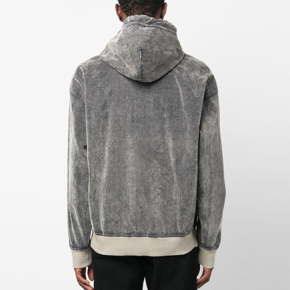 Acid Wash Pullover Hoodie Men - Image 5