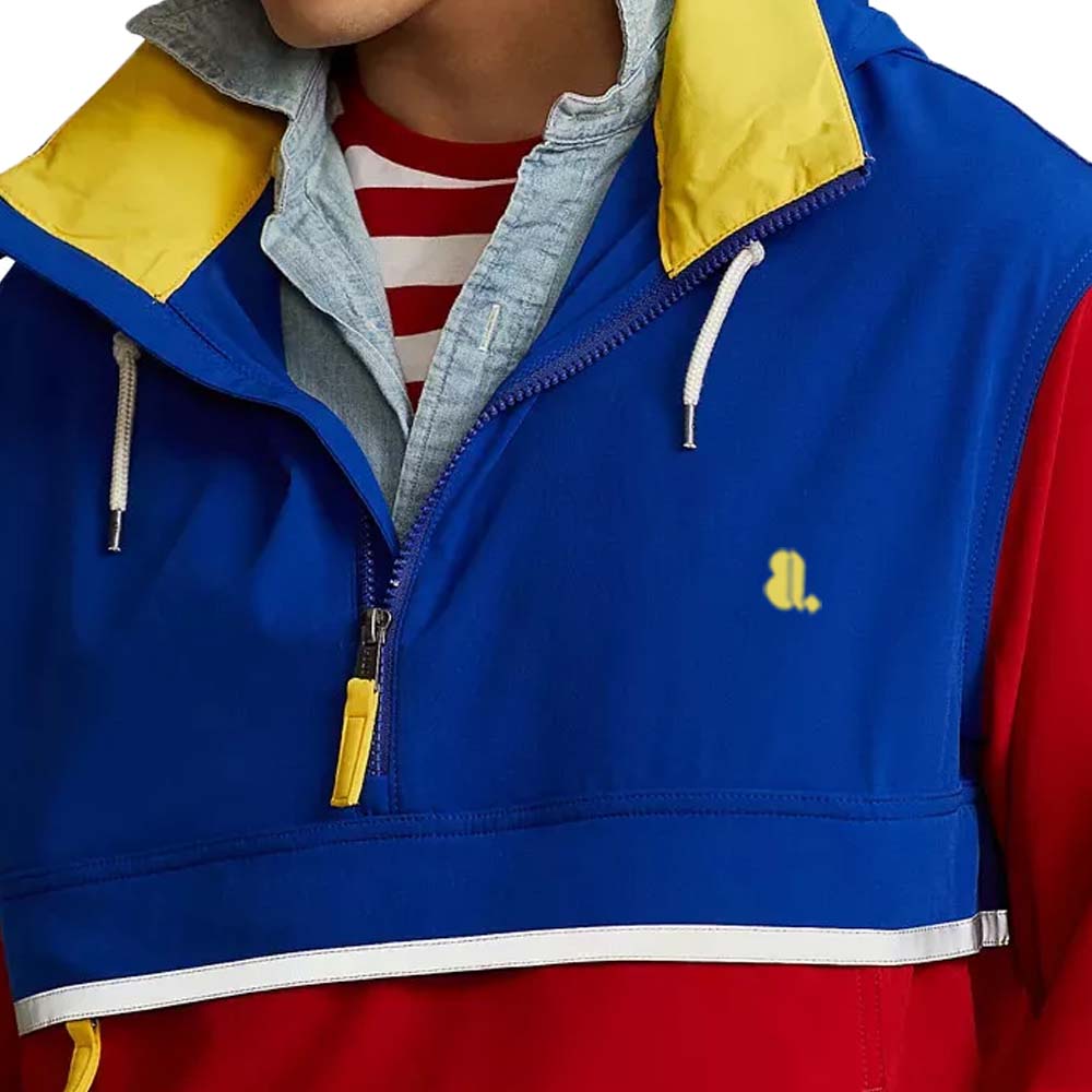 Block Zipper Hoodie Men