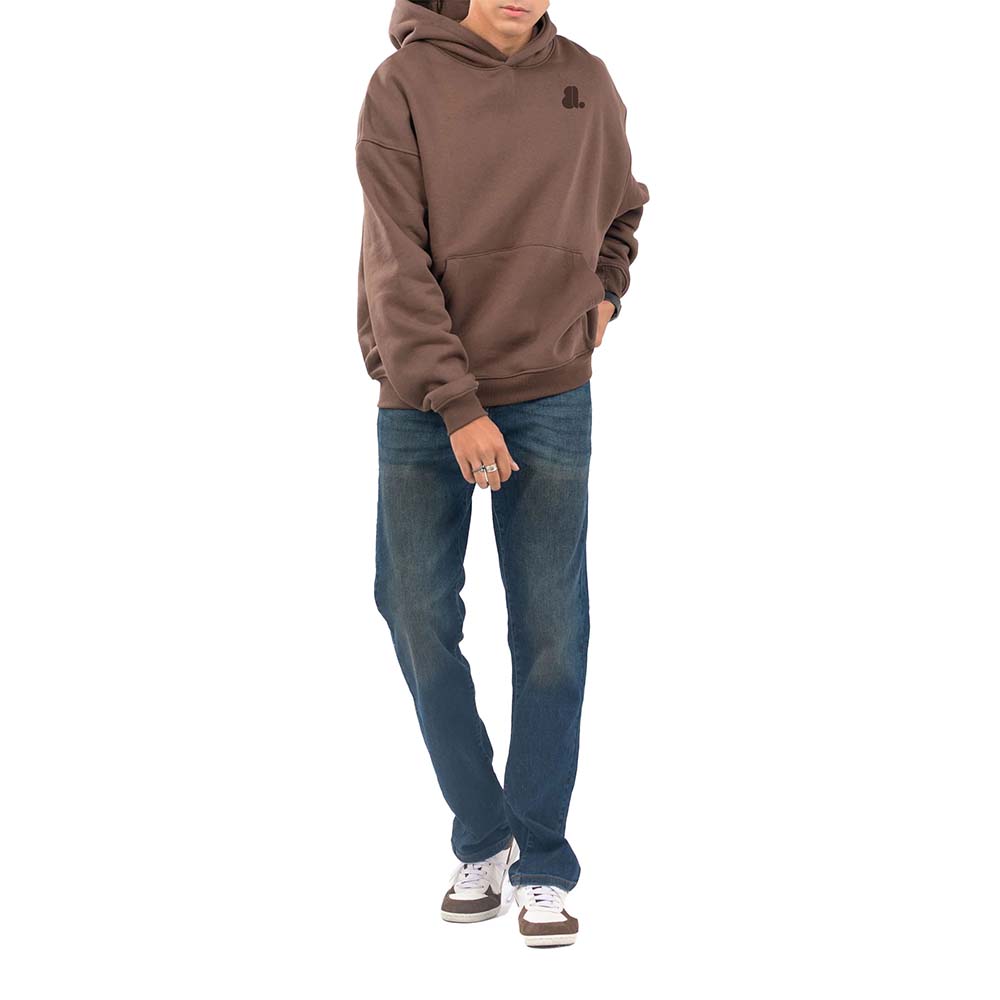 Single Color Pull Over Hoodie Men