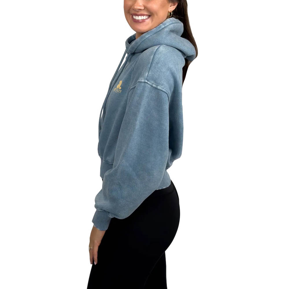 Acid Wash Pullover Hoodie Women - Image 4