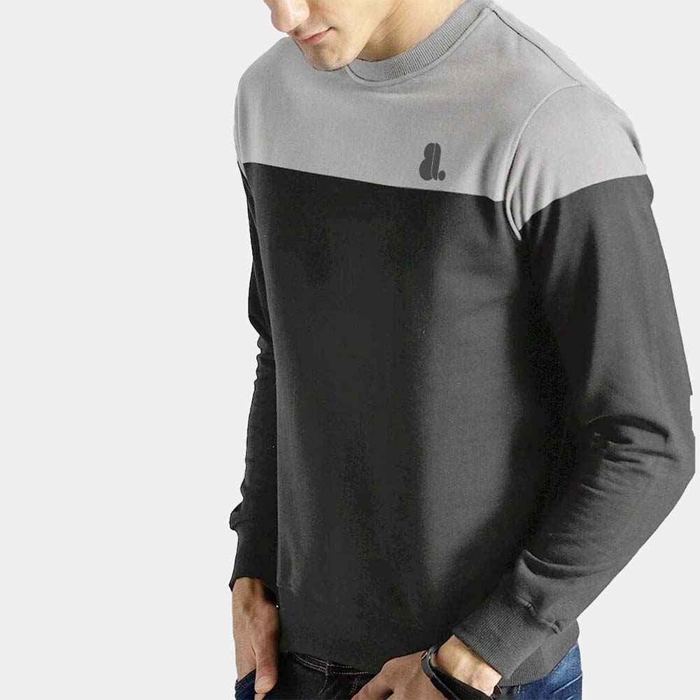 Men Block Sweat Shirt