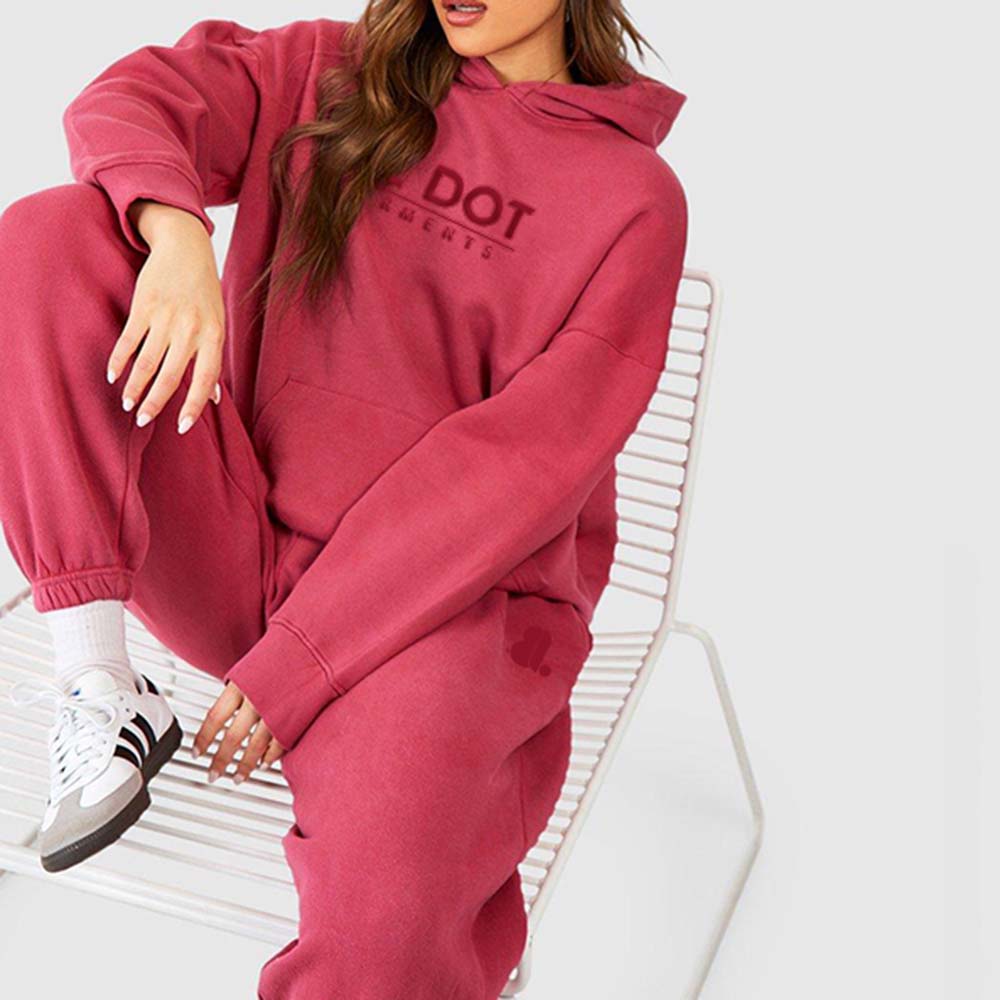 Acid Wash Pull Over Track Suit Women