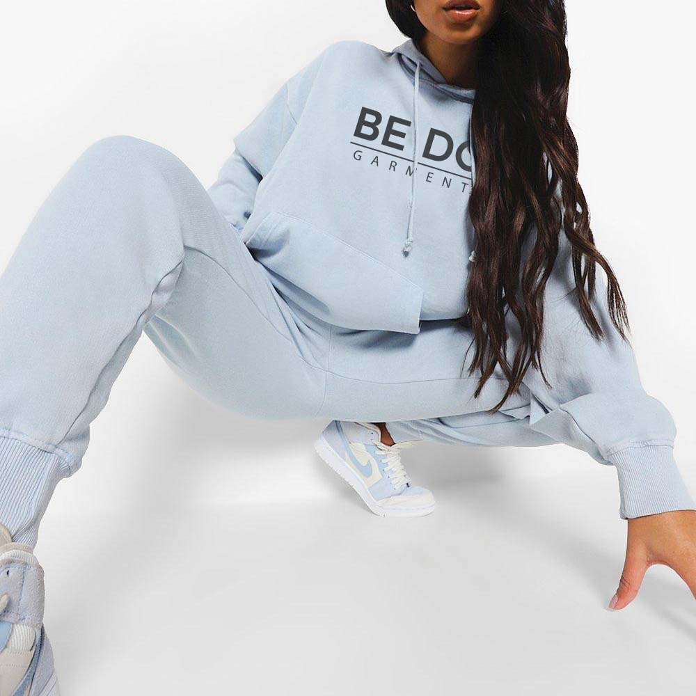 Acid Wash Pull Over Track Suit Women