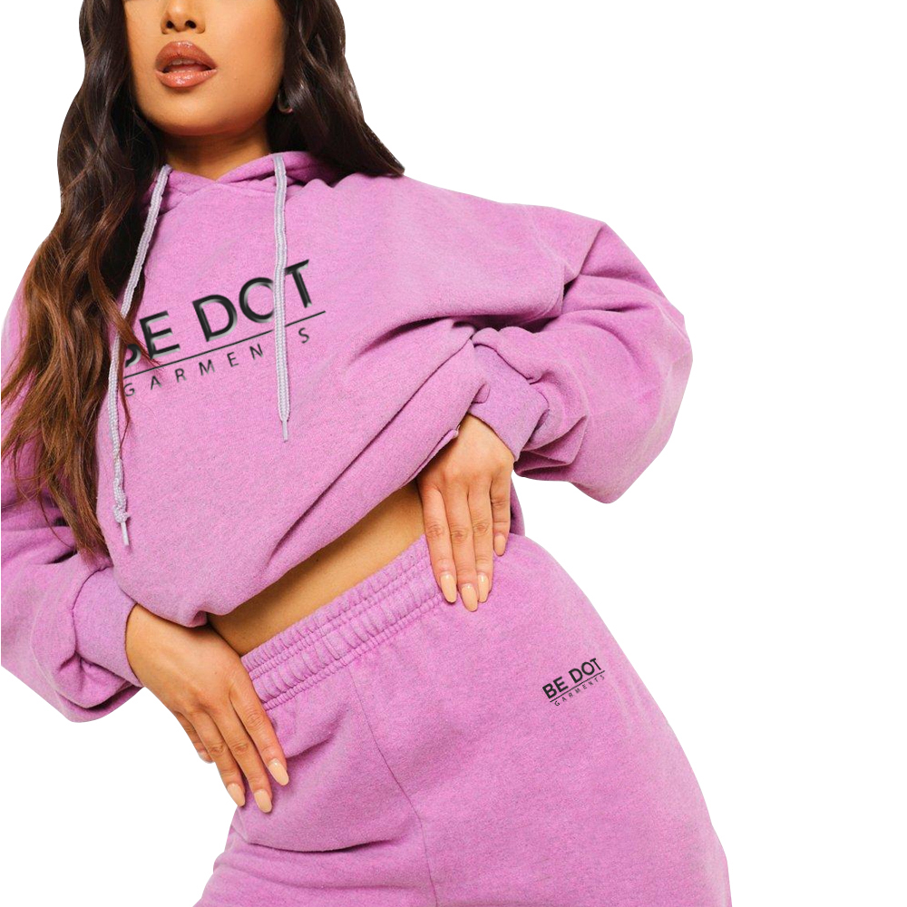 Acid Wash Pull Over Track Suit Women