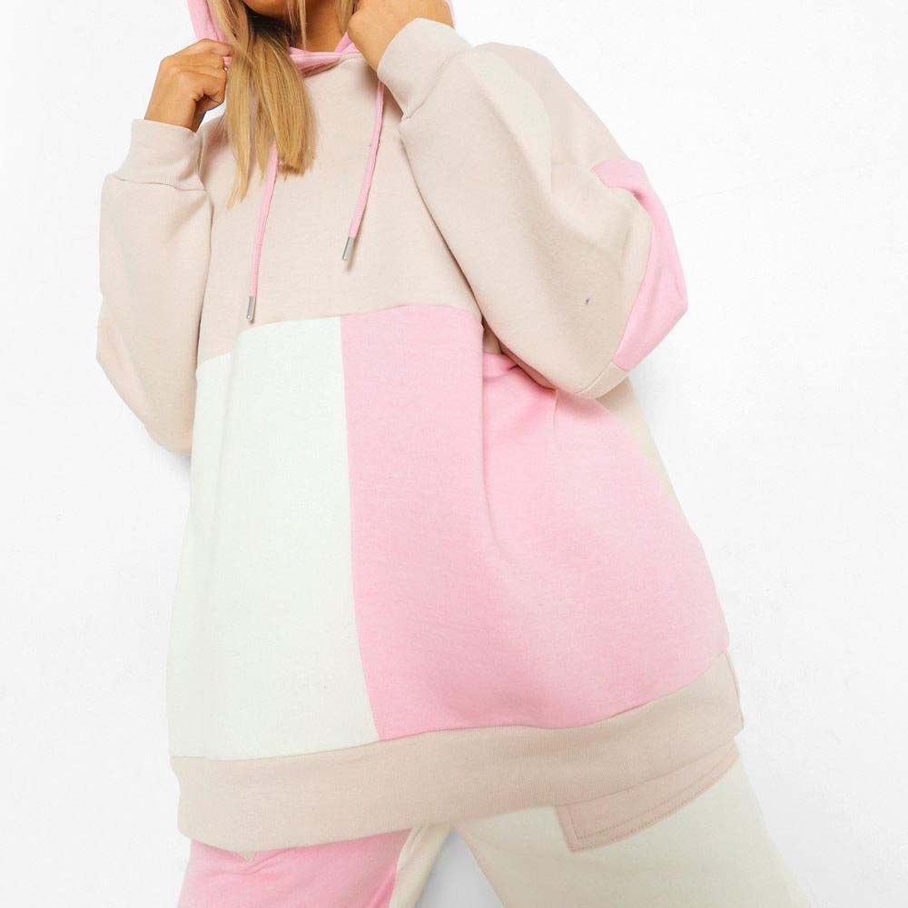 Block Pull Over Track Suit Women