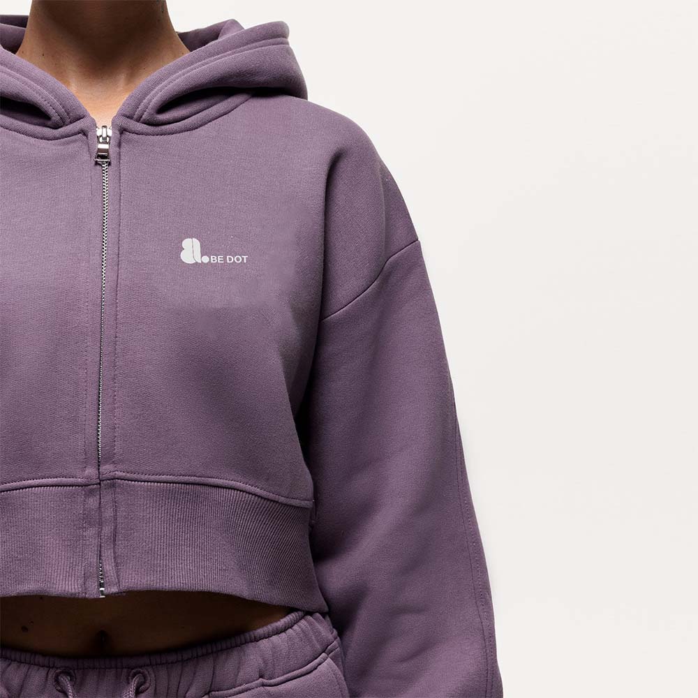 Single Color Zipper Track Suit Wome - Image 3