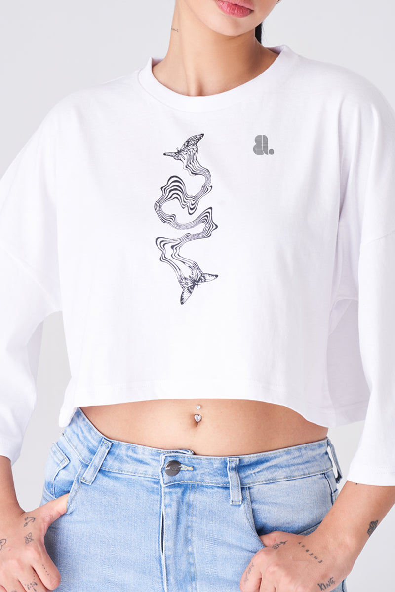 Women Long Sleeve Crop Top T-Shirts - Image 6