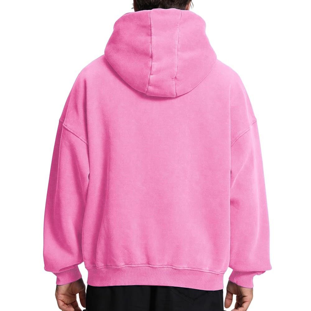 Acid Wash Zipper Hoodie Men - Image 5