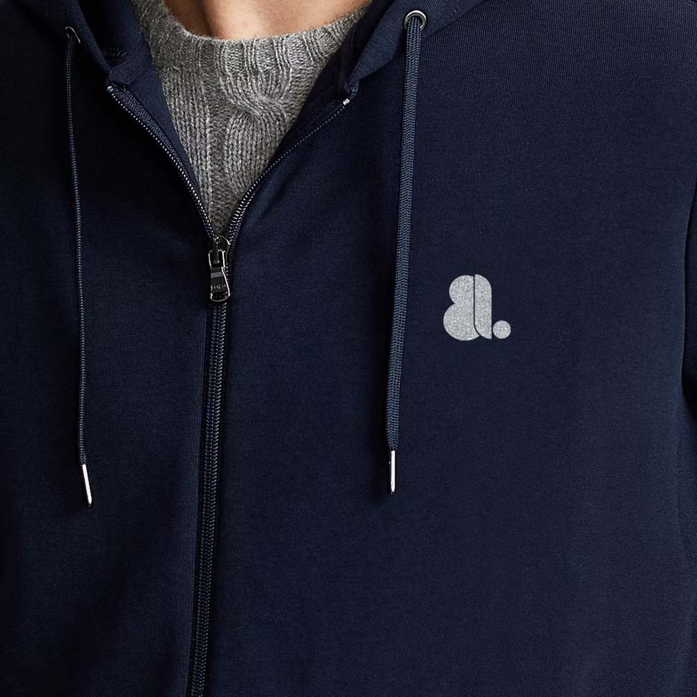 Single Color Zipper Hoodie Men - Image 4