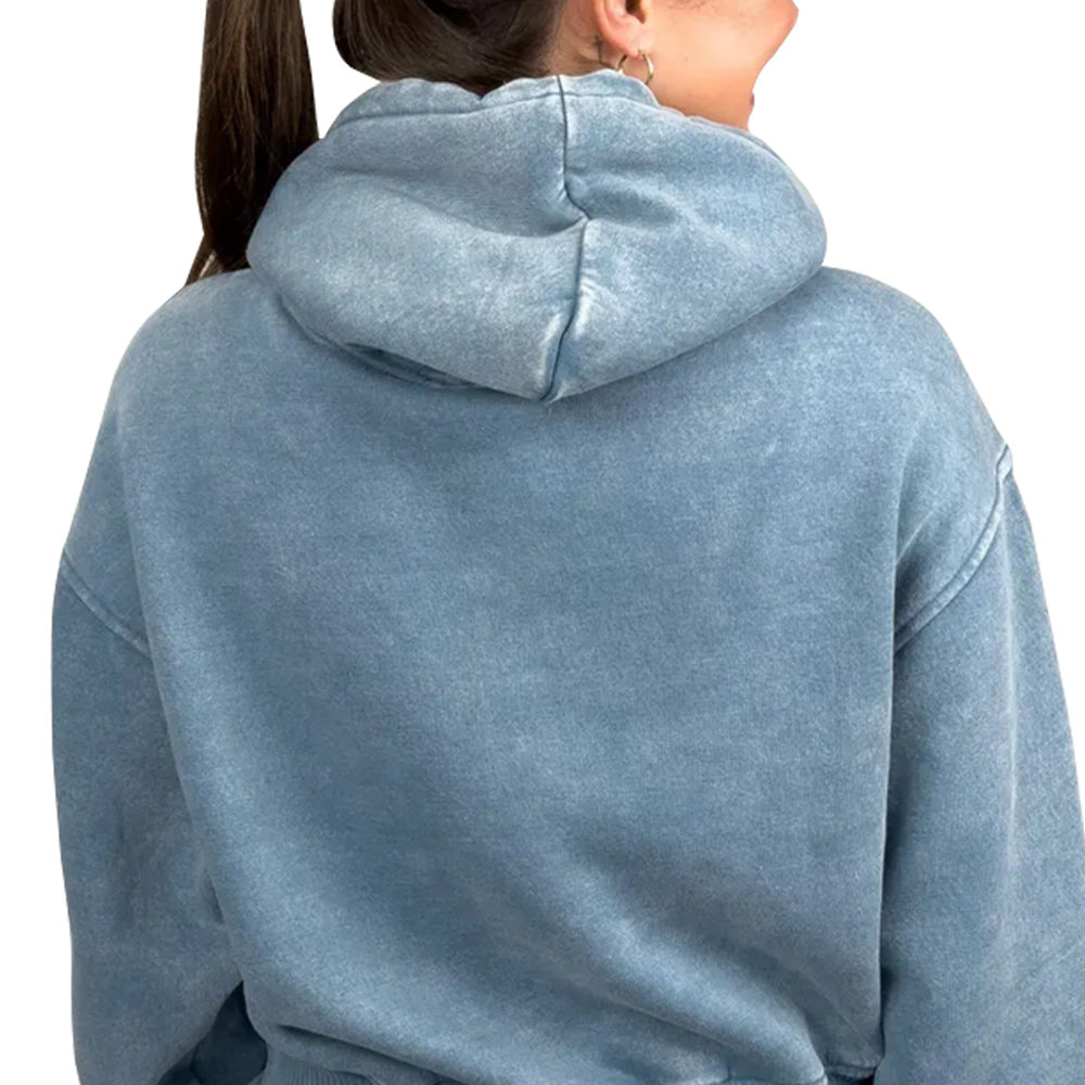 Acid Wash Pullover Hoodie Women - Image 6