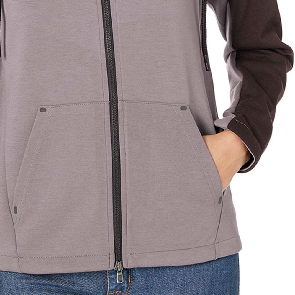 Blok Zipper Hoodie Women - Image 4