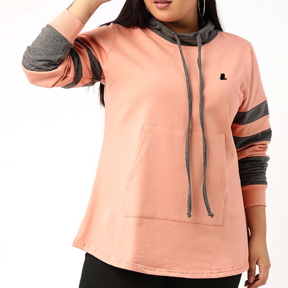Blok Pull Over Hoodie Women