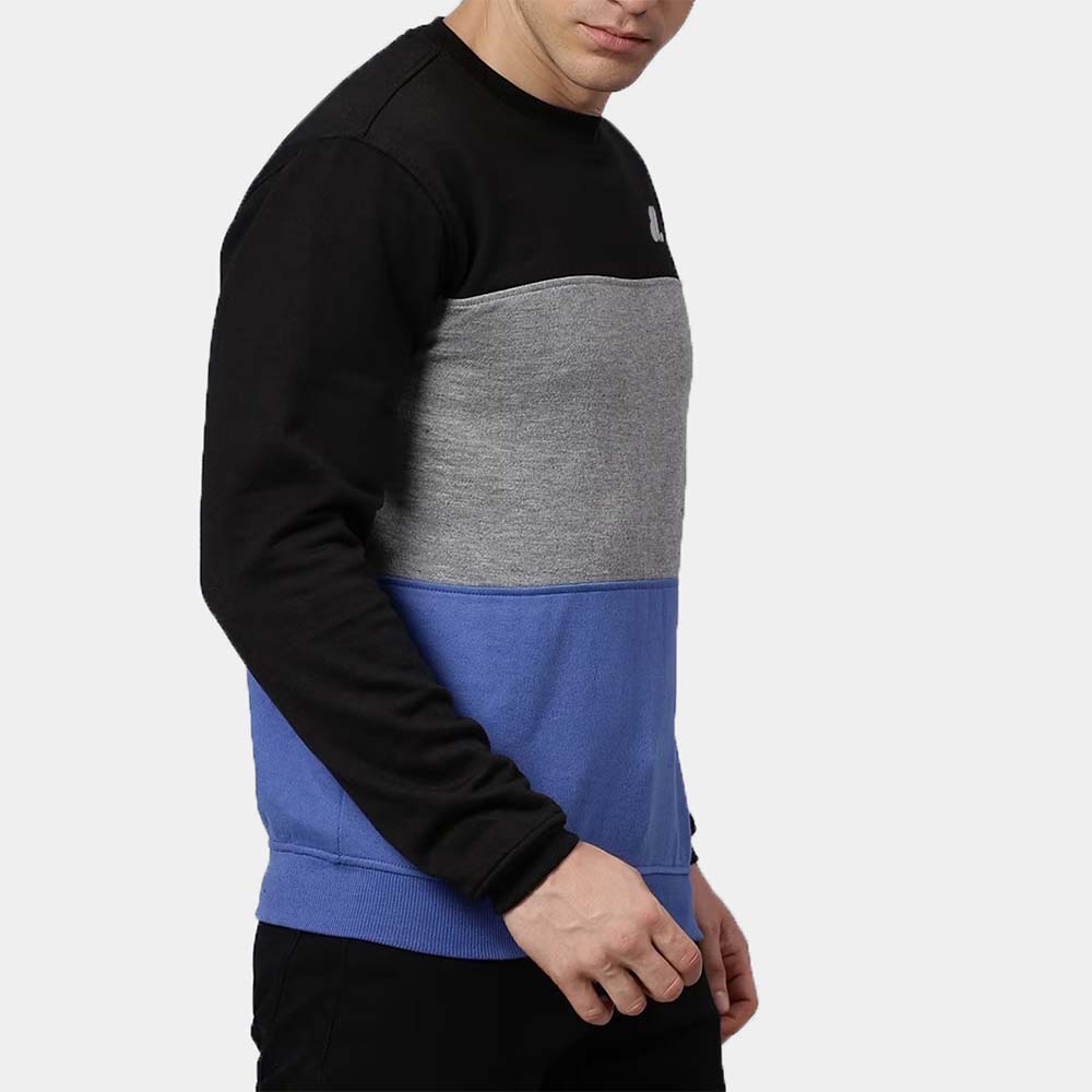 Men Block Sweat Shirt - Image 4