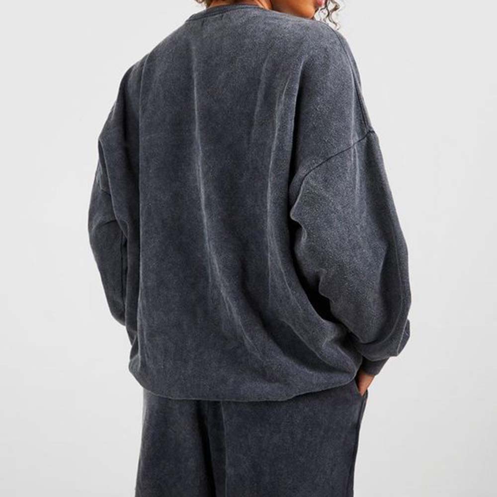 Women Acid Wash Sweatshirt - Image 5