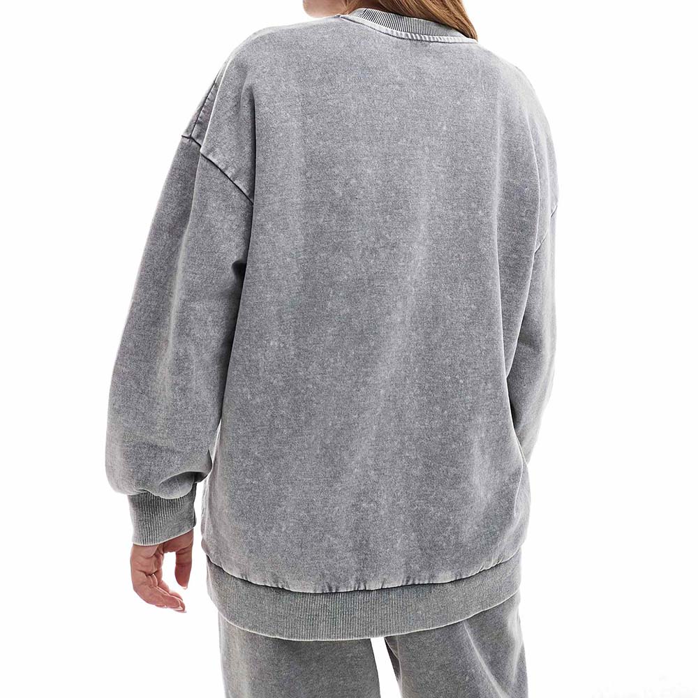 Women Acid Wash Sweatshirt - Image 4