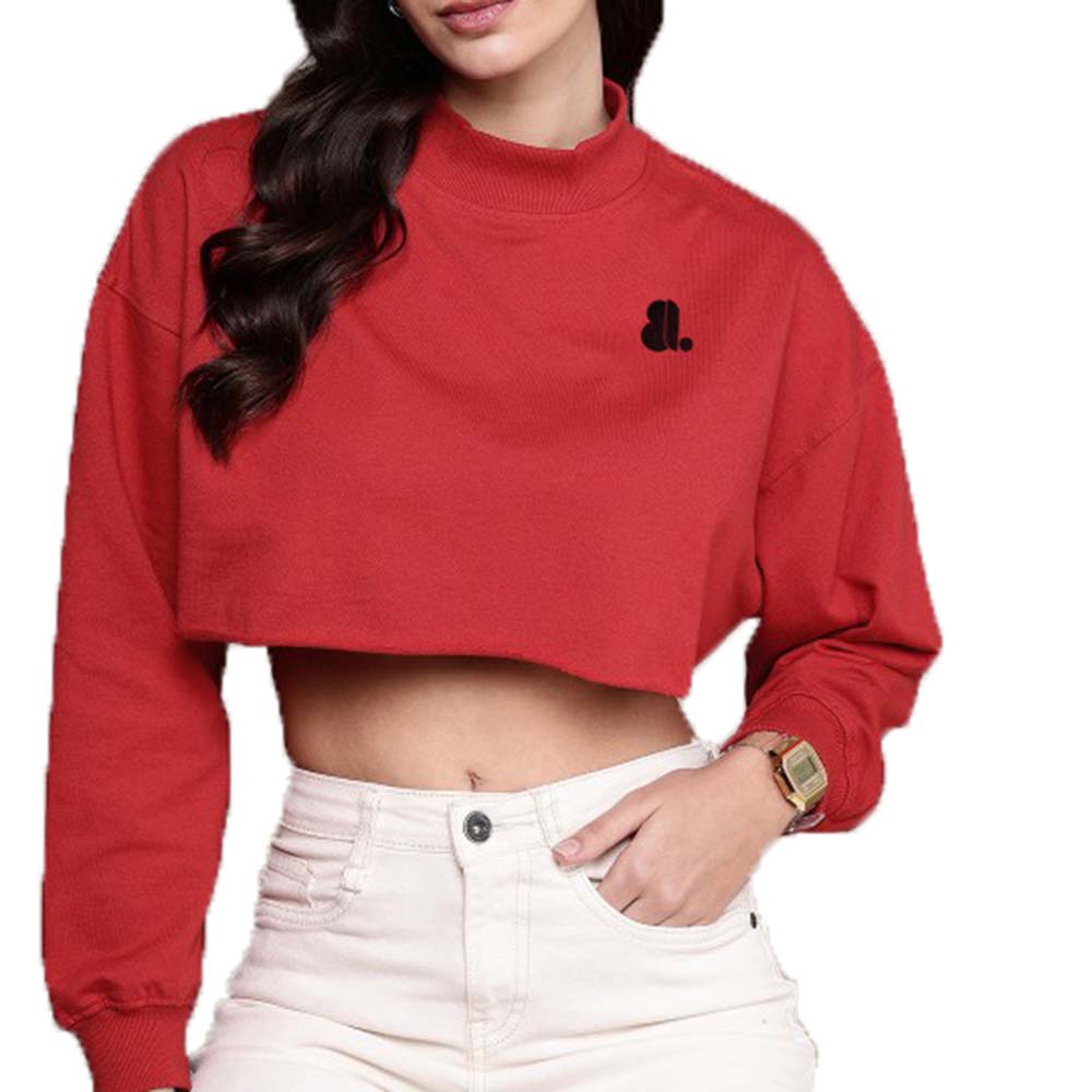 Women Crop Top Sweatshirt - Image 3