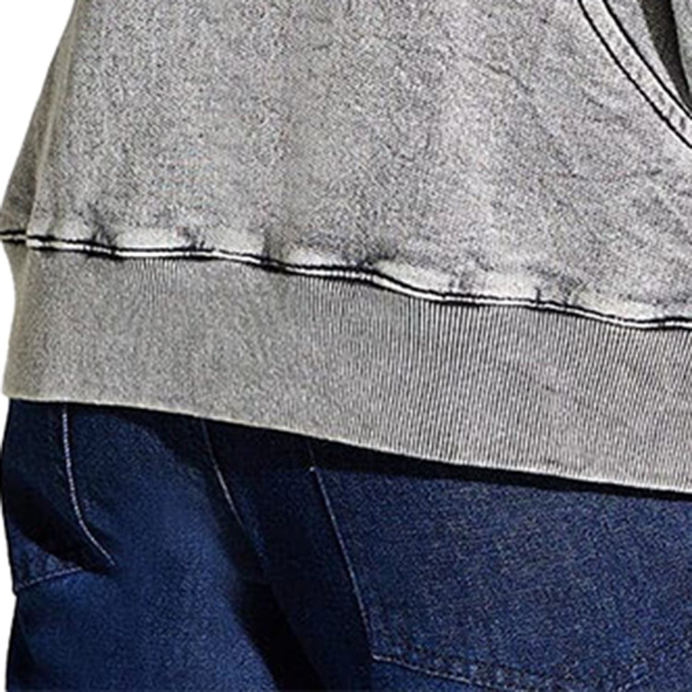 Acid Wash Zipper Hoodie Men - Image 5