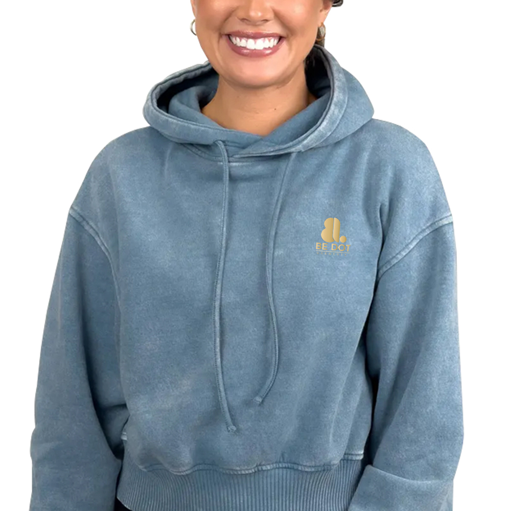 Acid Wash Pullover Hoodie Women