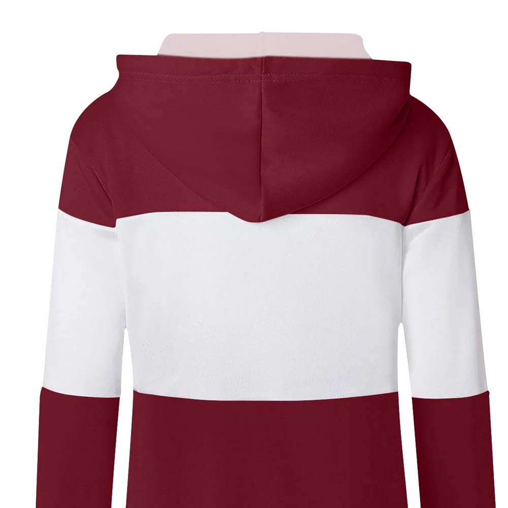 Blok Zipper Hoodie Women - Image 5