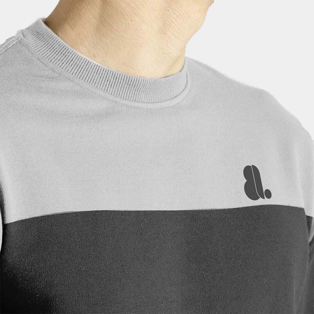 Men Block Sweat Shirt - Image 5