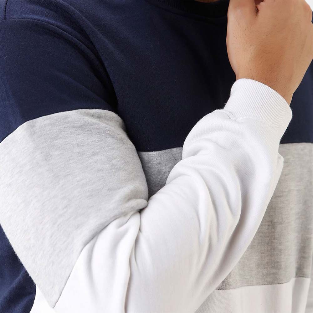 Men Block Sweat Shirt - Image 6