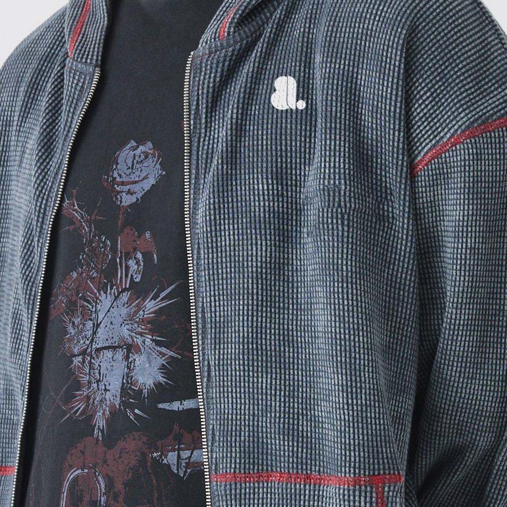 Acid Wash Zipper Track Suit Men - Image 5