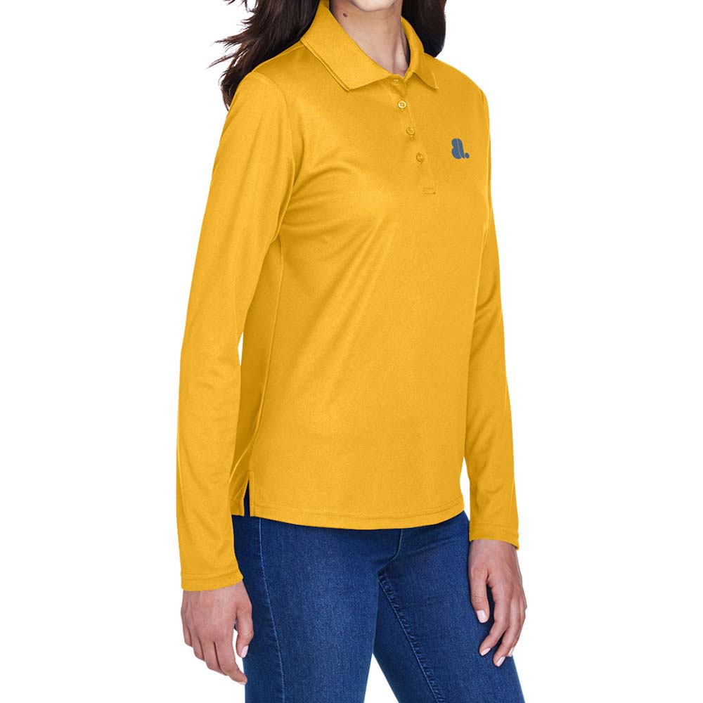 Women Long Placket Sleeve T-Shirt - Image 3