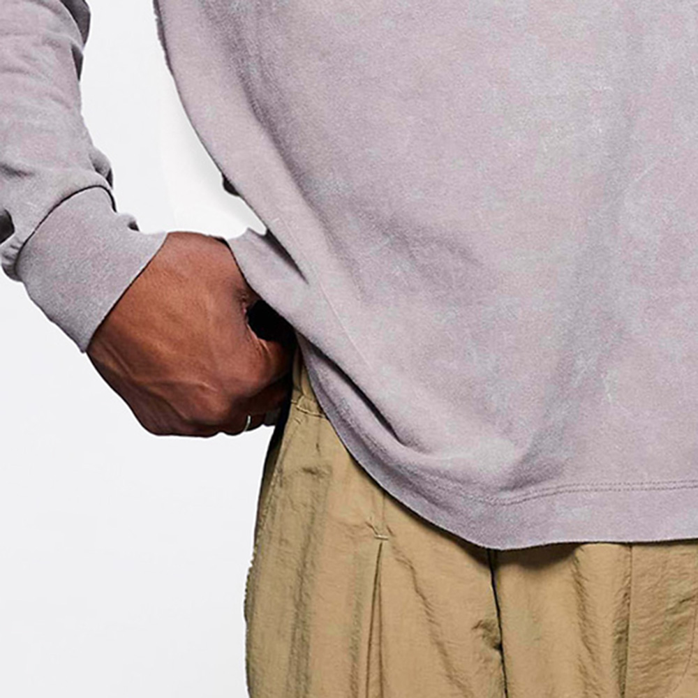 Men Acid Wash Oversize Long Sleeve Tee - Image 3