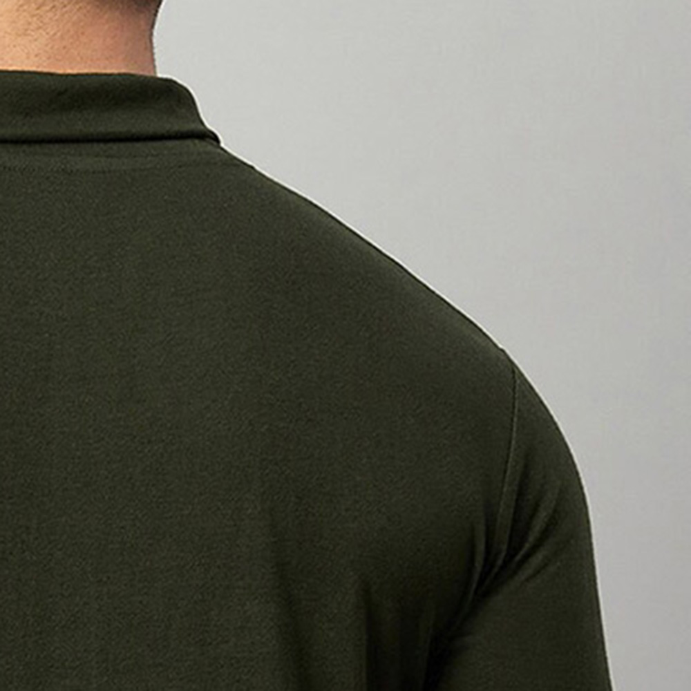 Men Turtle Neck Long Sleeve Tee - Image 6
