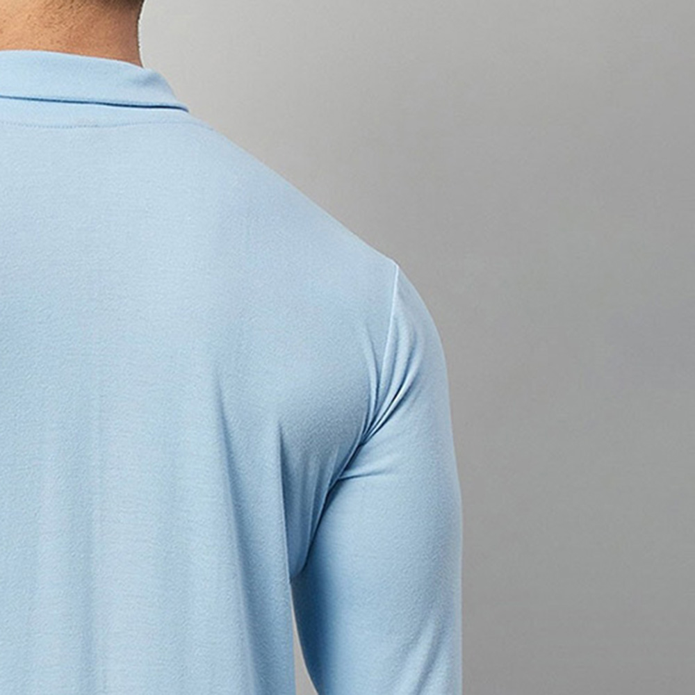 Men Turtle Neck Long Sleeve Tee - Image 6