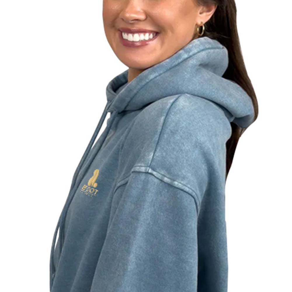 Acid Wash Pullover Hoodie Women - Image 3