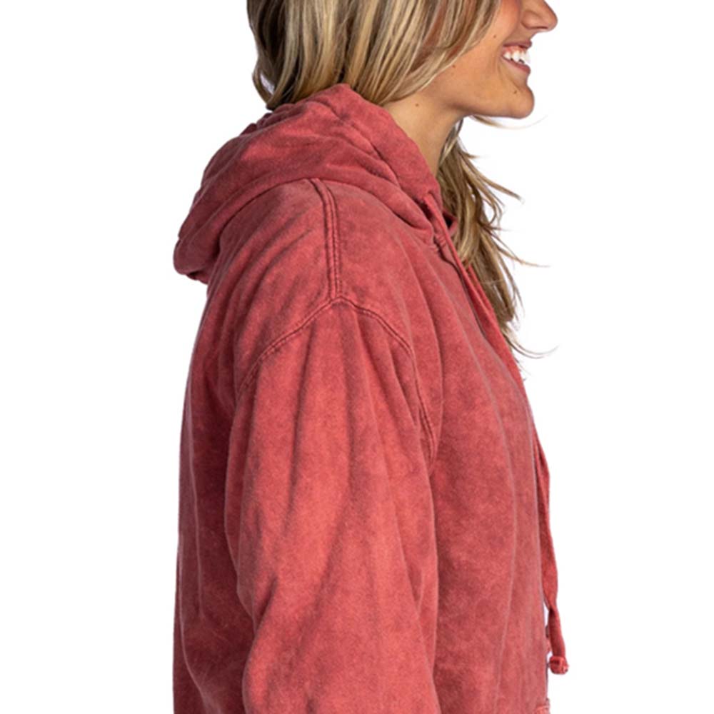 Acid Wash Pullover Hoodie Women - Image 3